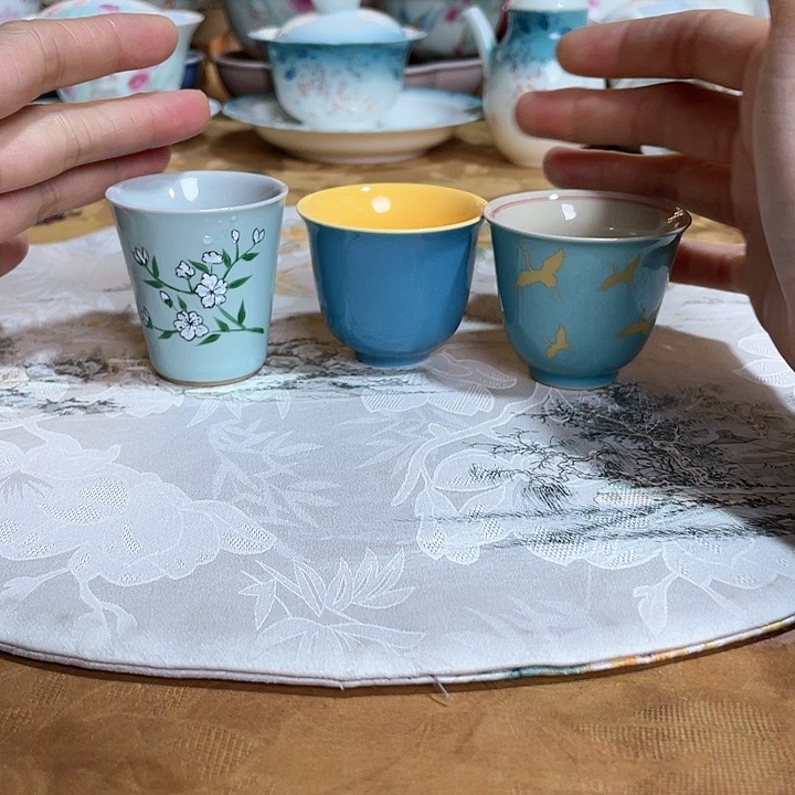 【闪购商品】瓷片三个杯孤品哈哈哈哈