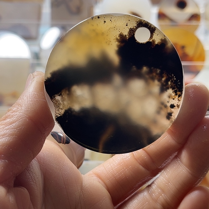 玛瑙/玉髓未镶嵌吊坠(不含链)