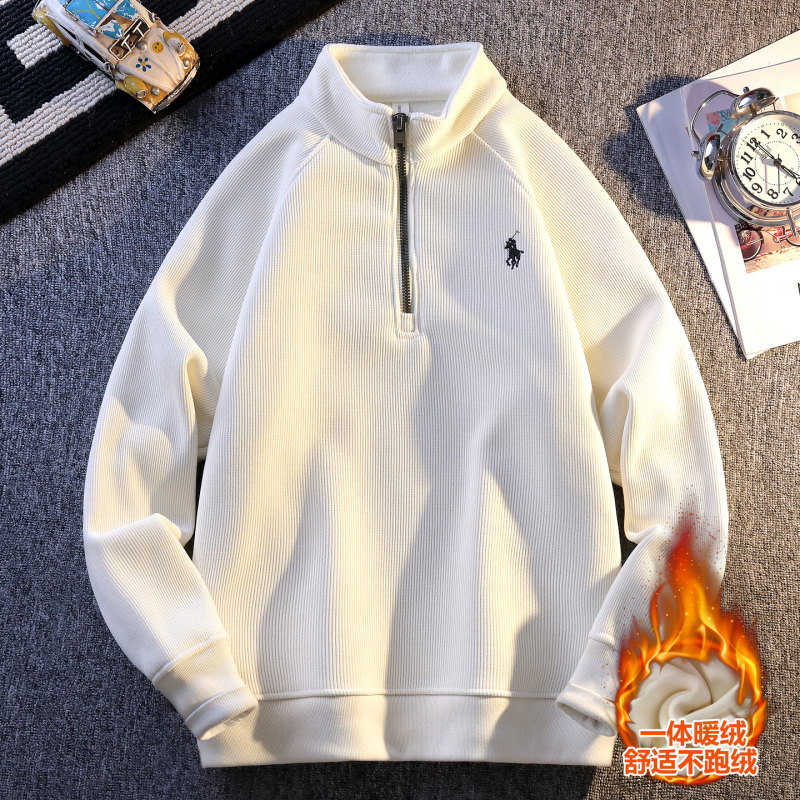 淘宝客-W9027--2025秋冬青少年时尚刺绣小标一体绒卫