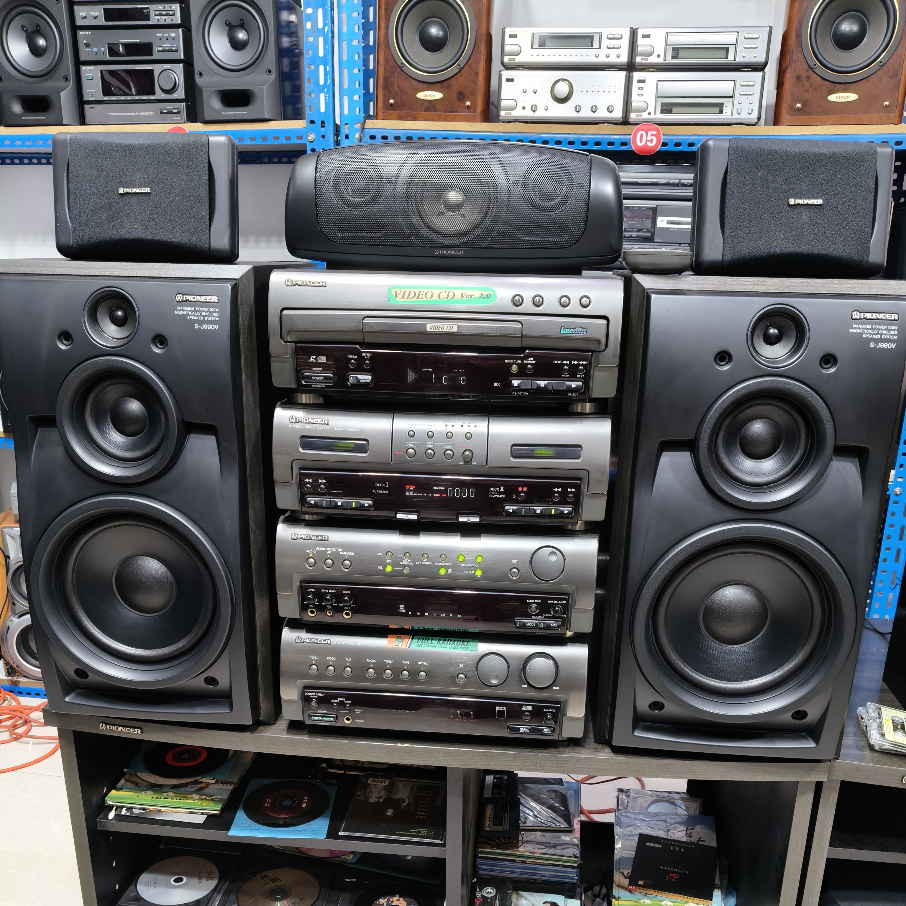 9新  9新  九成新先锋组合音响功能完好音质好不包邮运费自理