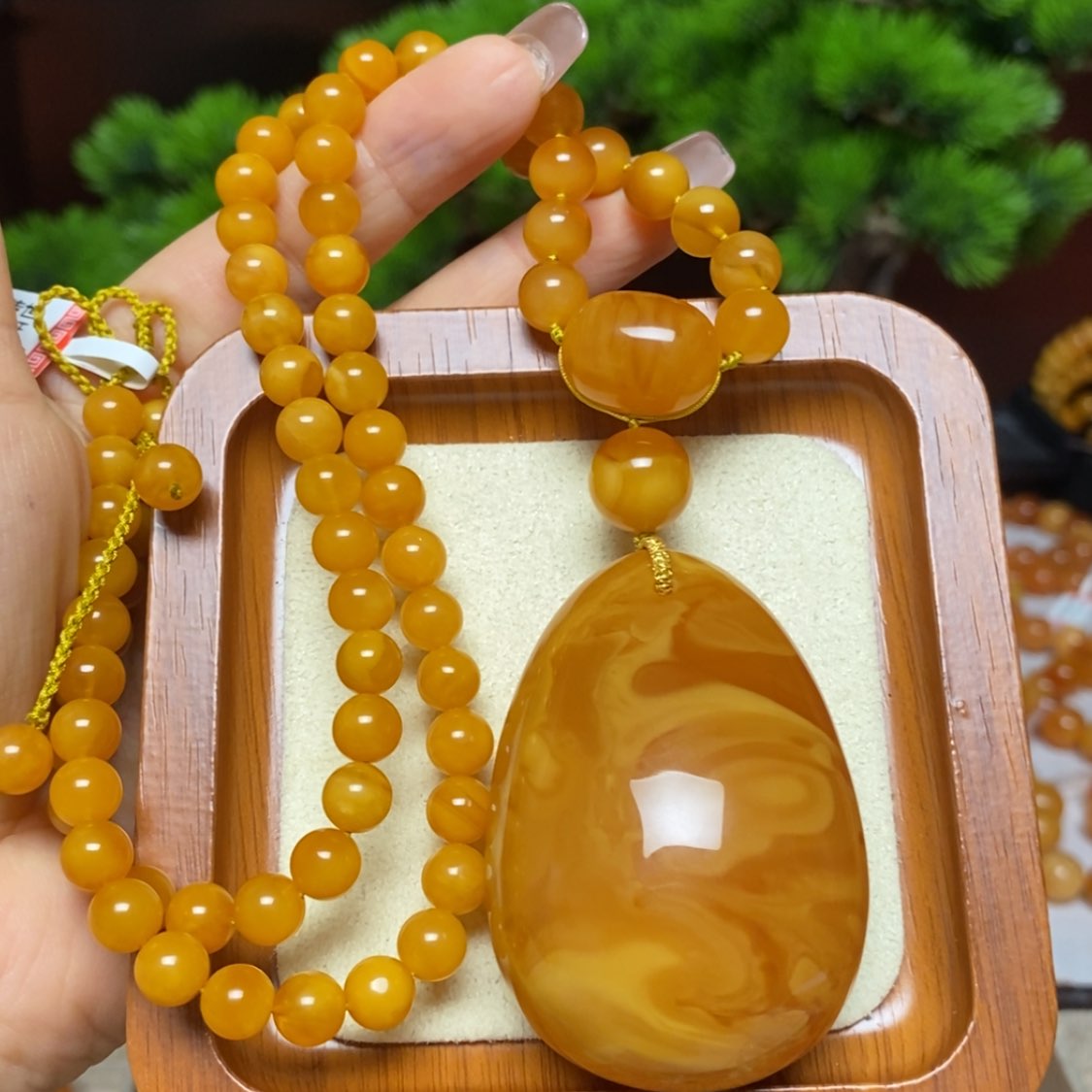 【闪购商品】蜜蜡颈饰未镶嵌项链