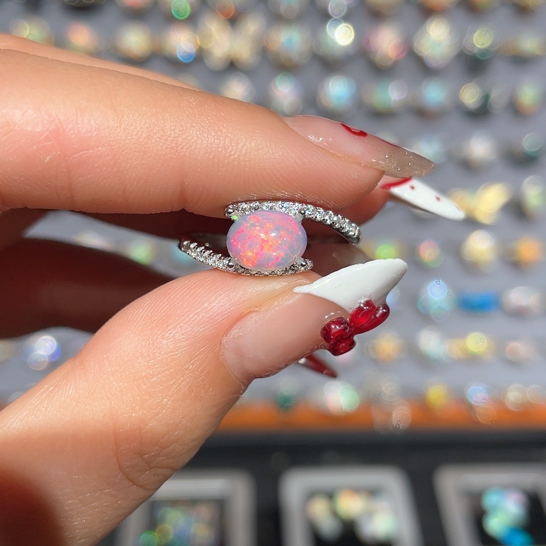 欧泊欧泊戒指银S925镶嵌