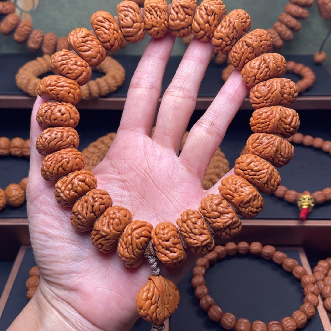 手串桃核22麒麟纹