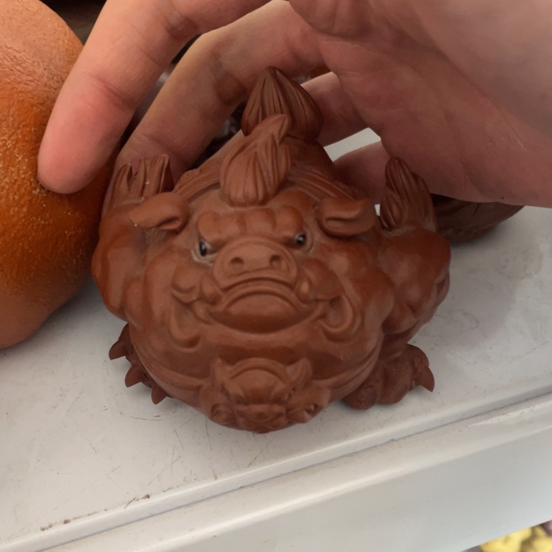 紫砂茶宠紫砂瑕疵