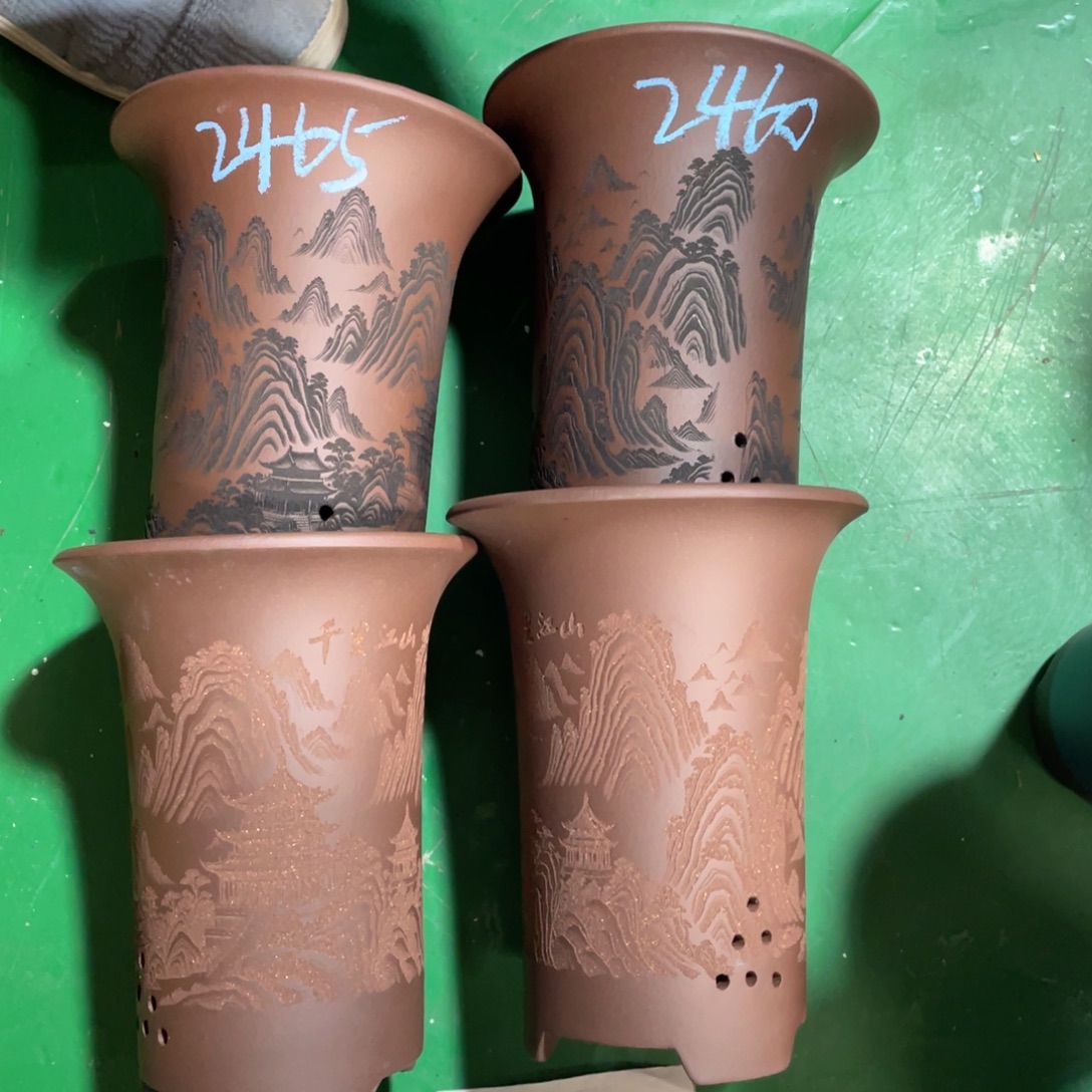 泓***紫砂花盆紫泥中号