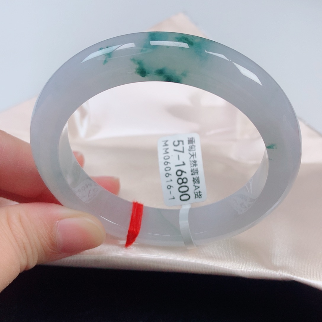 未镶嵌手镯翡翠57正圈