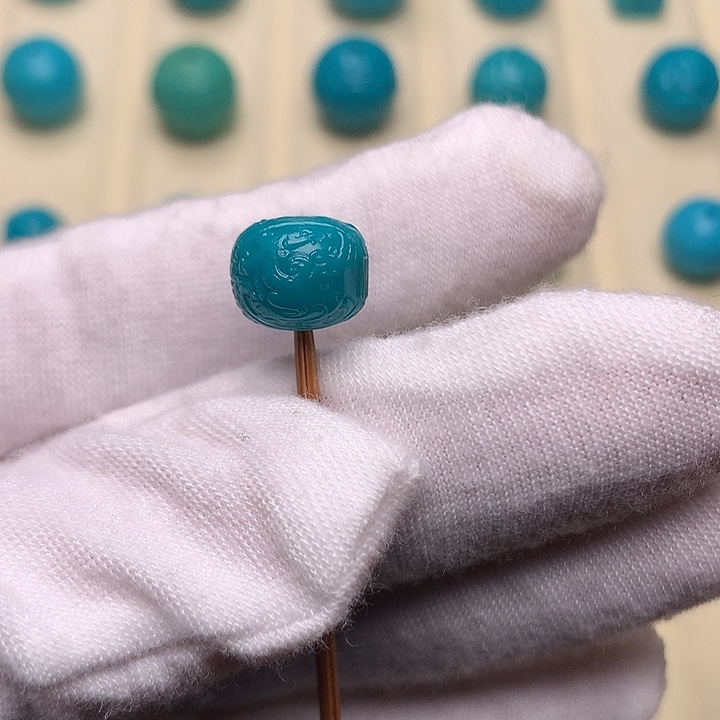 绿松石未镶嵌绿松石龙凤10.6