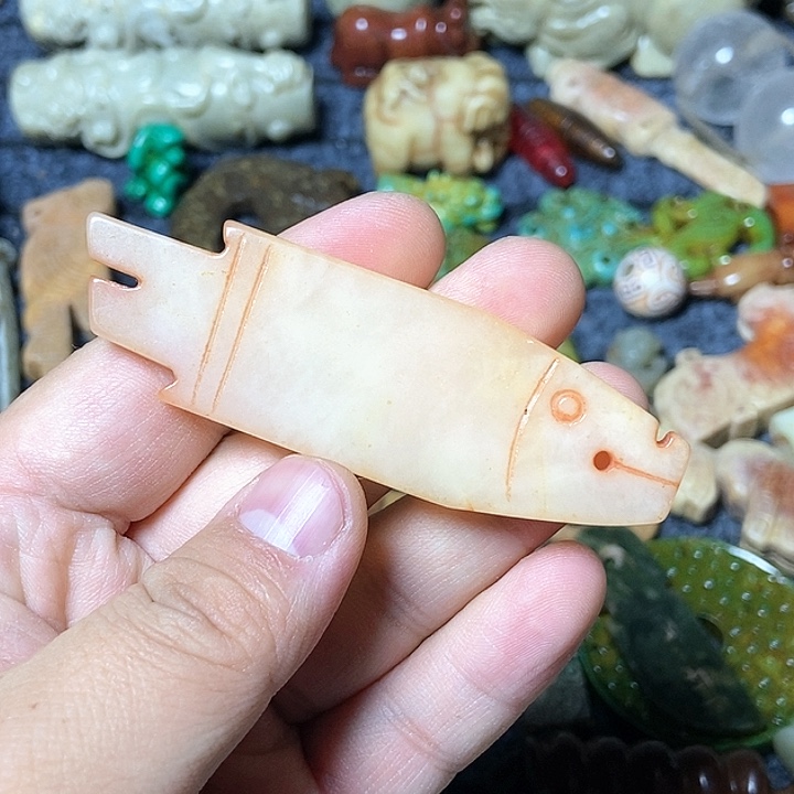 和田玉未镶嵌颈饰125