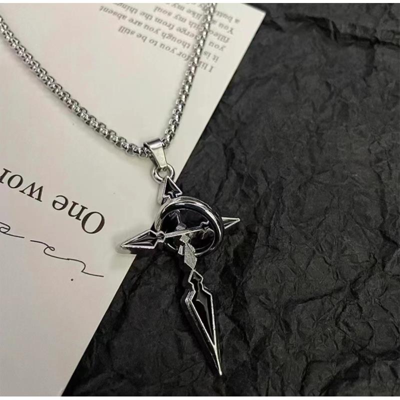 钛钢项链 【新粉福利】25ss//十字架项链男小众百搭轻奢情侣项链 6