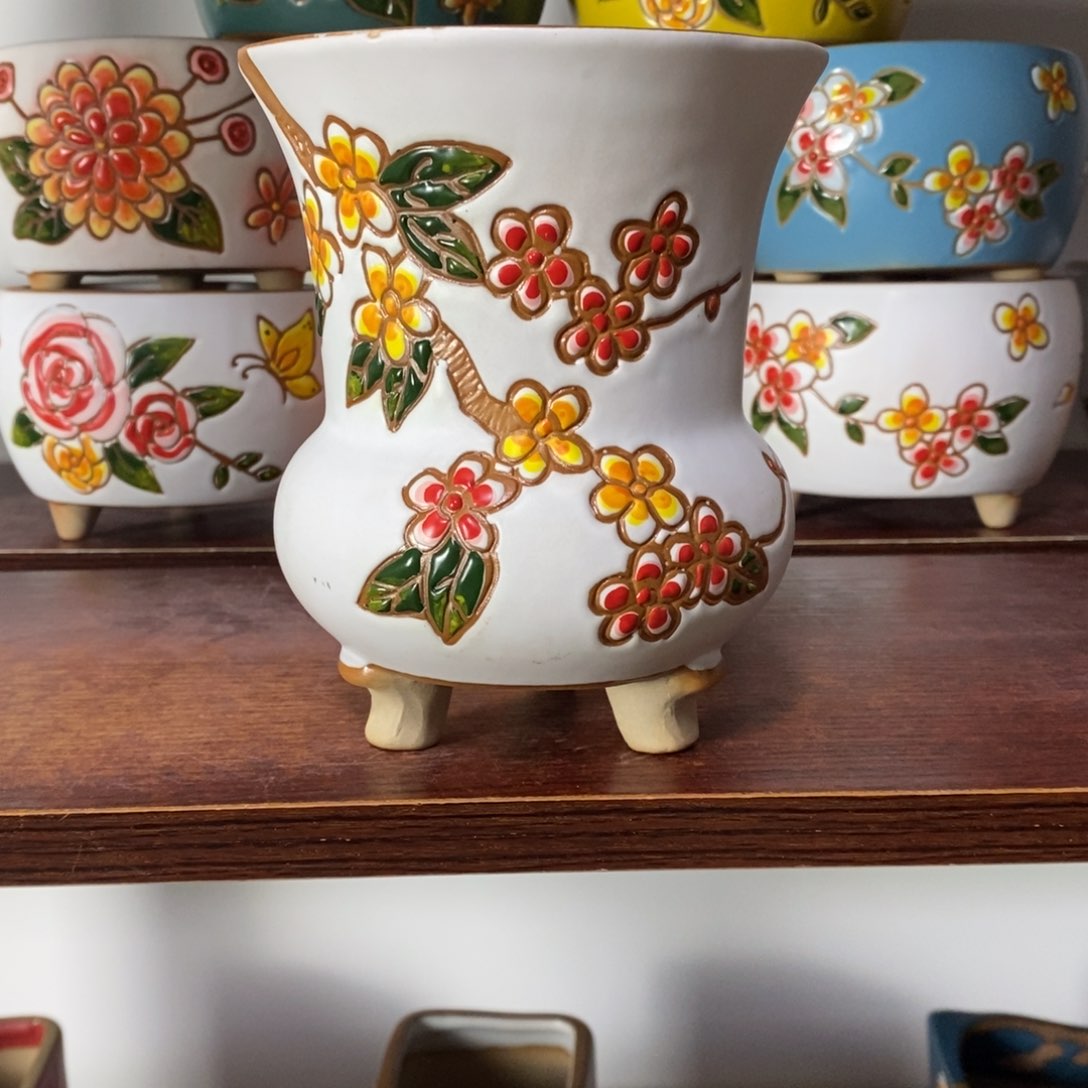 红陶韩式多肉植物花盆