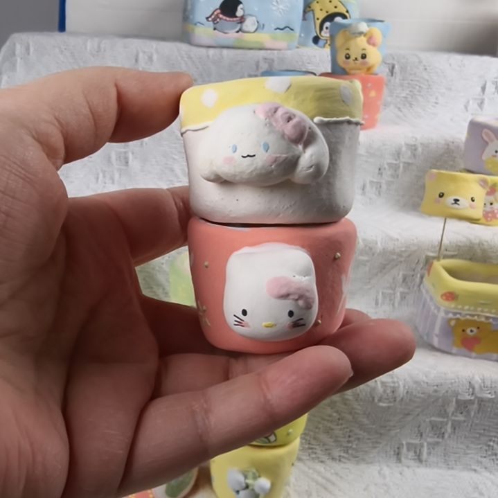 阿***白凯蒂猫玉桂狗多肉花盆