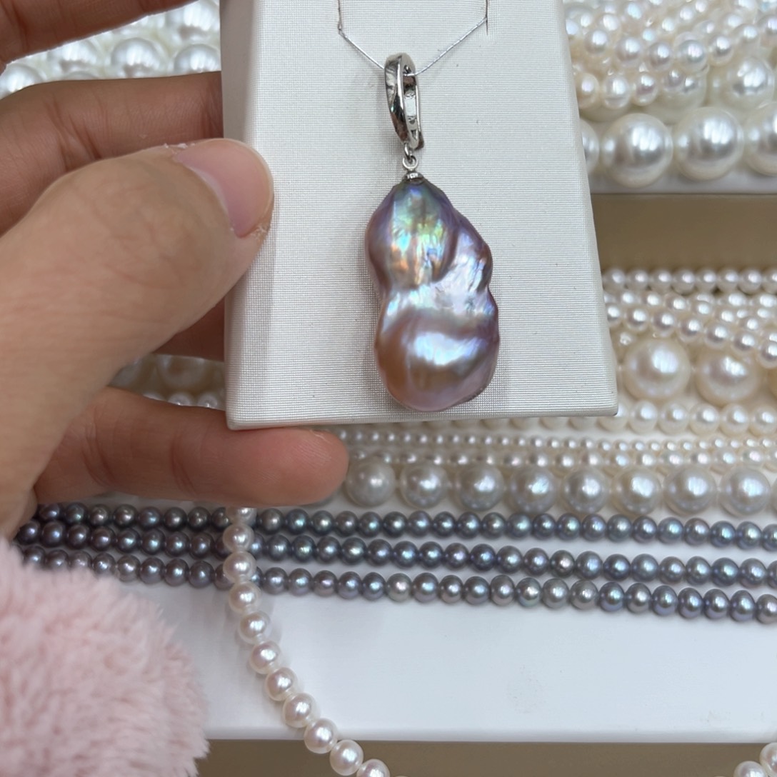 淡水珍珠吊坠(不含链)未镶嵌欣欣巴洛克吊坠