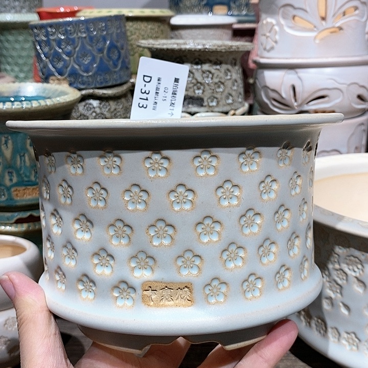 七里烧陶瓷02-15-313口径12白**?