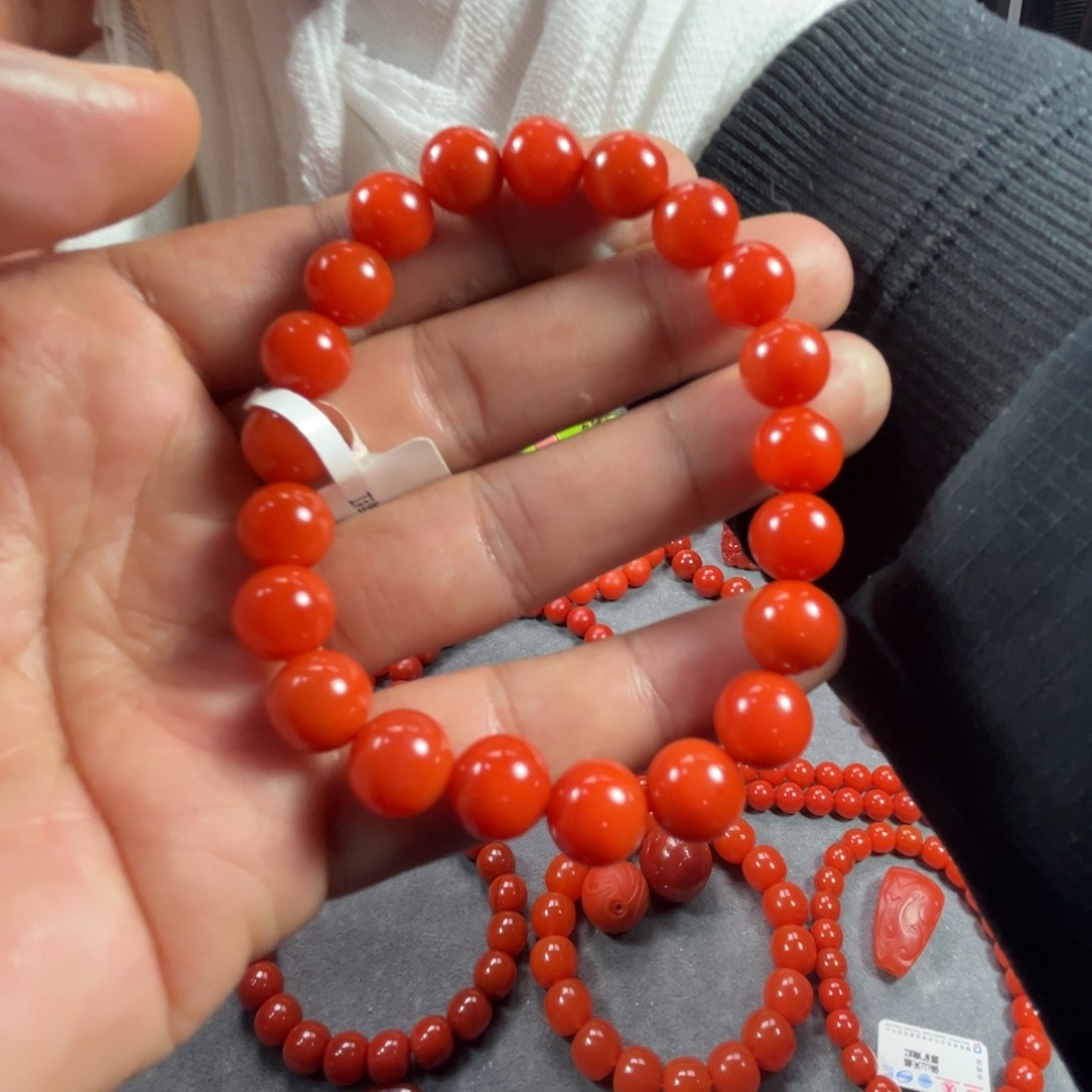 南红玛瑙手链未镶嵌魚**s