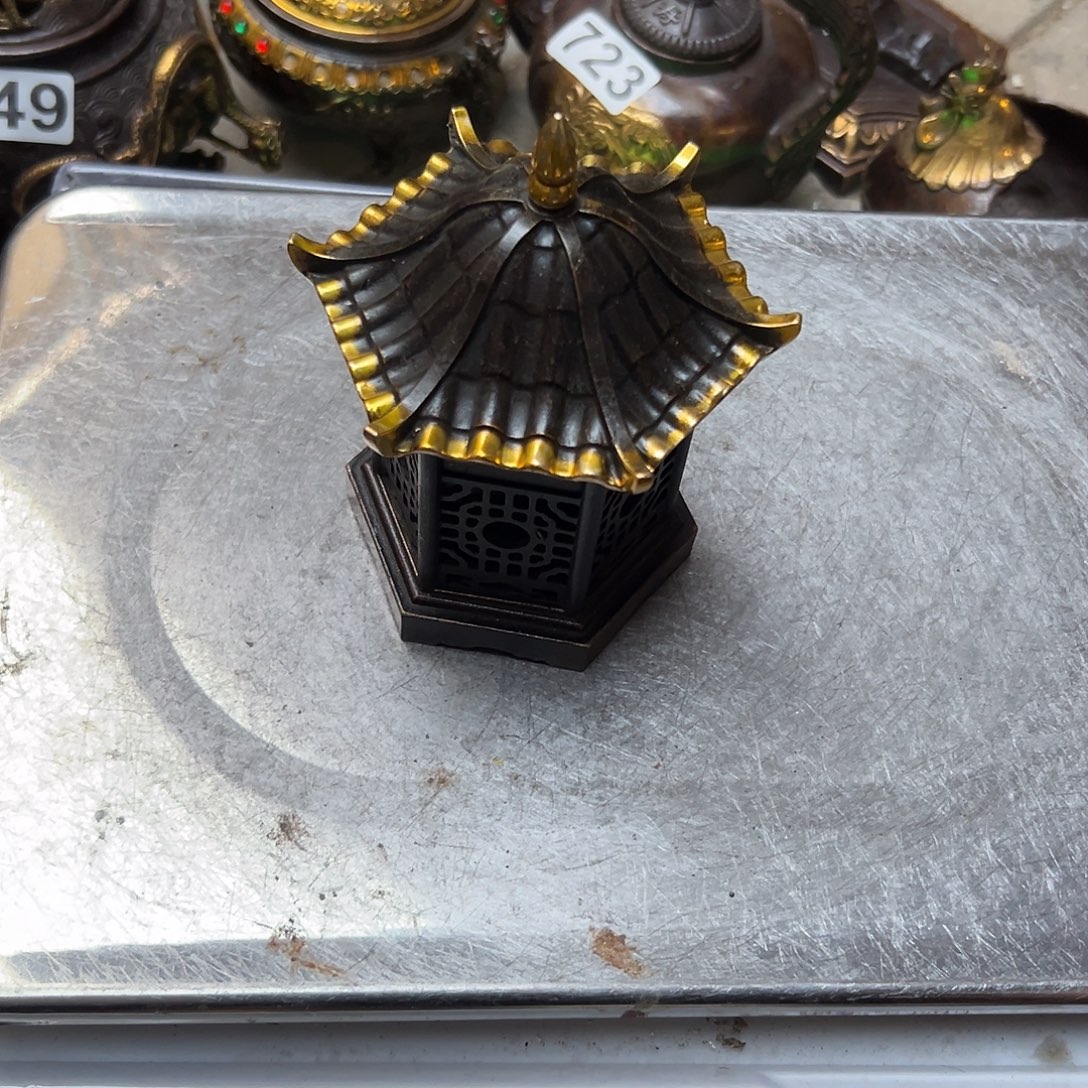 元***浩黄铜摆件，文房摆件