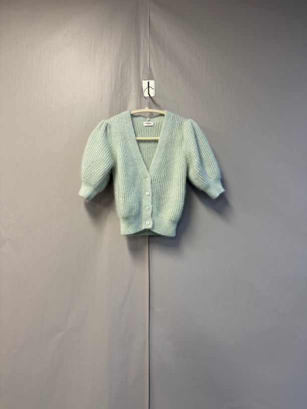 99新 Celine/思琳 桑蚕丝和马海毛罗纹开衫  xs码 99新