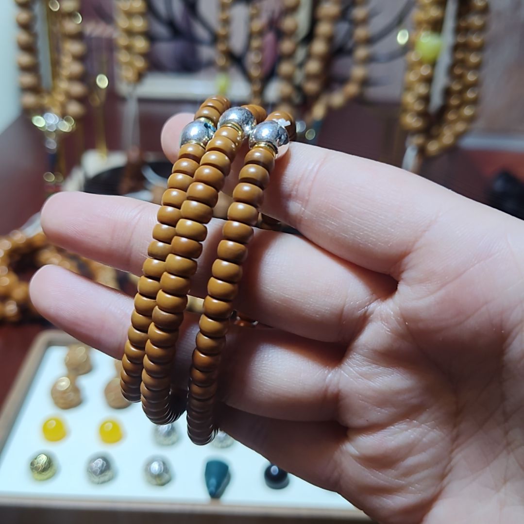 橄榄核吊坠橄榄核尖单圈跑环款