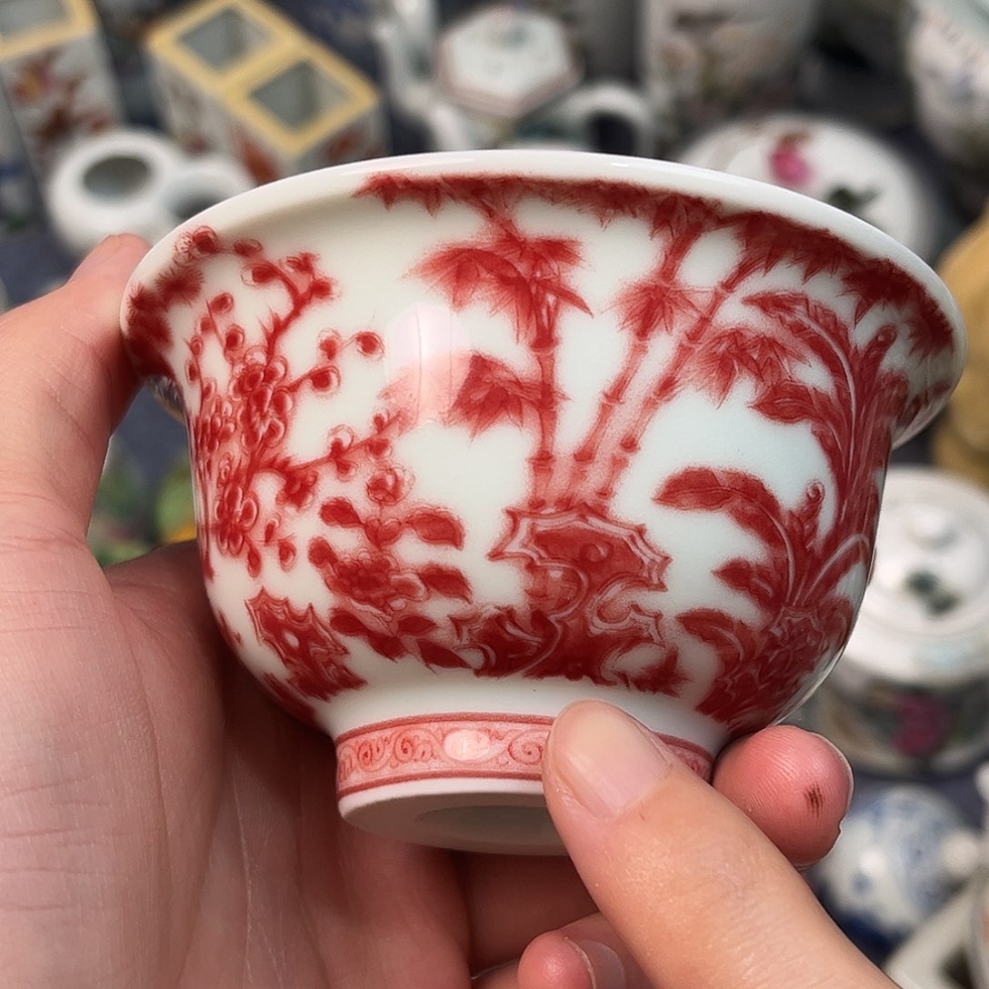 瓷摆件景德镇陶瓷杯子