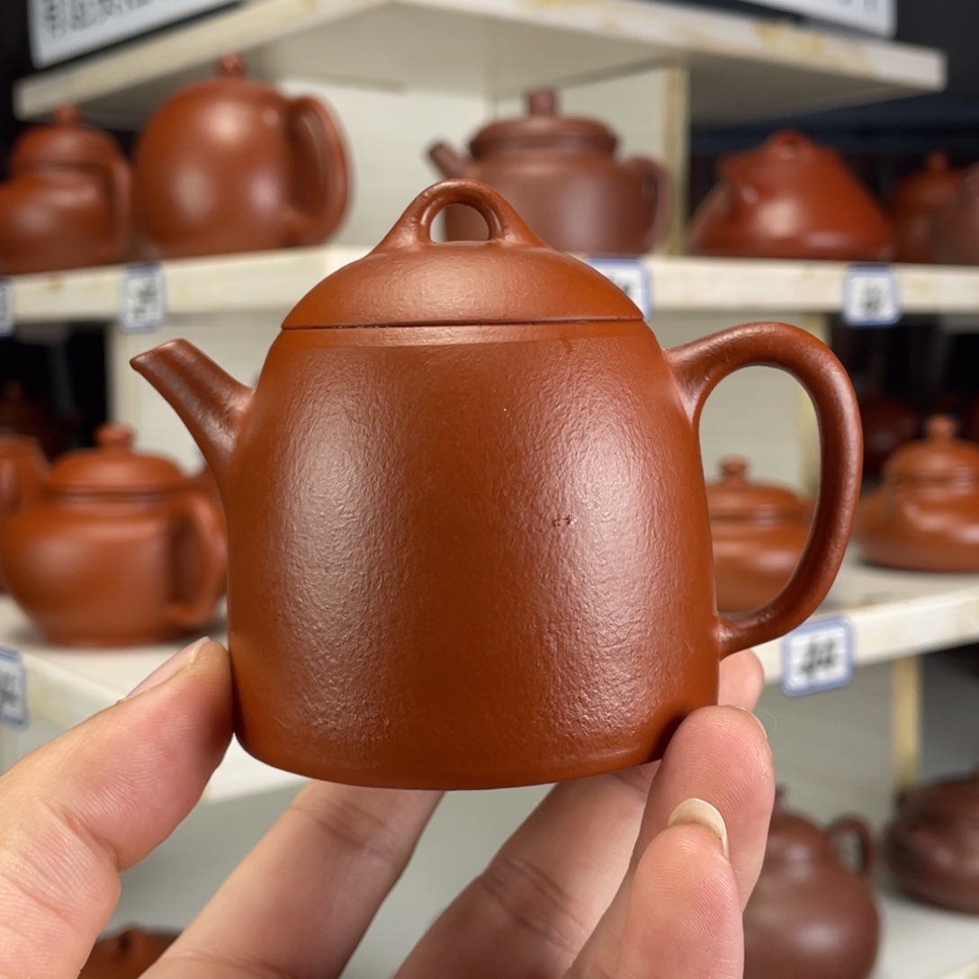 茶壶紫砂赵庄朱泥全手工120毫升
