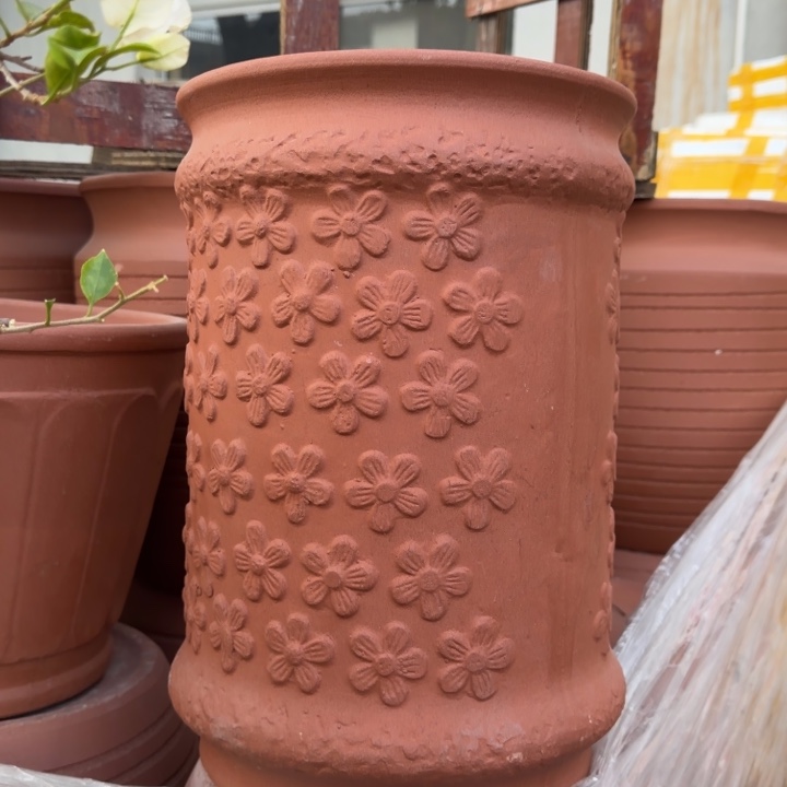 紫砂花盆口25高37宜兴紫砂底部瑕疵