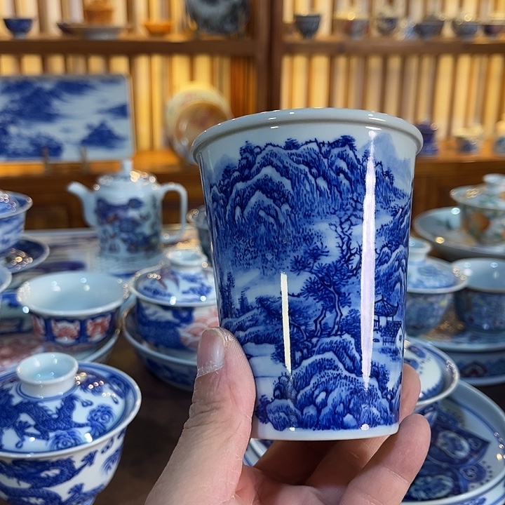 錡镇堂手工手绘可乐杯