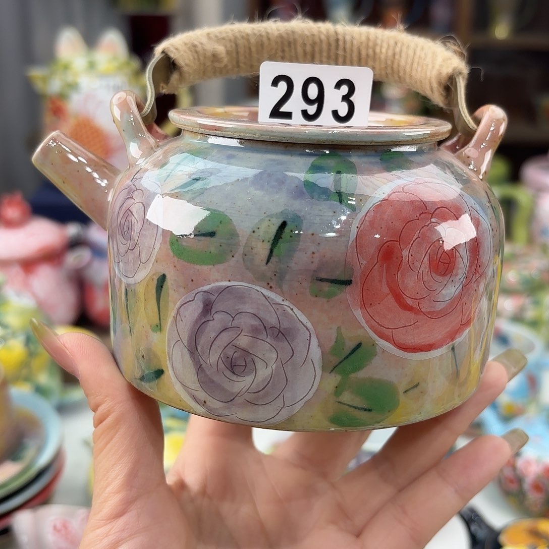 景德镇手绘高温釉下彩陶瓷茶具
