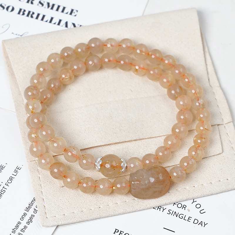 好事成双双圈黄发晶貔貅手链多样性发一-8600