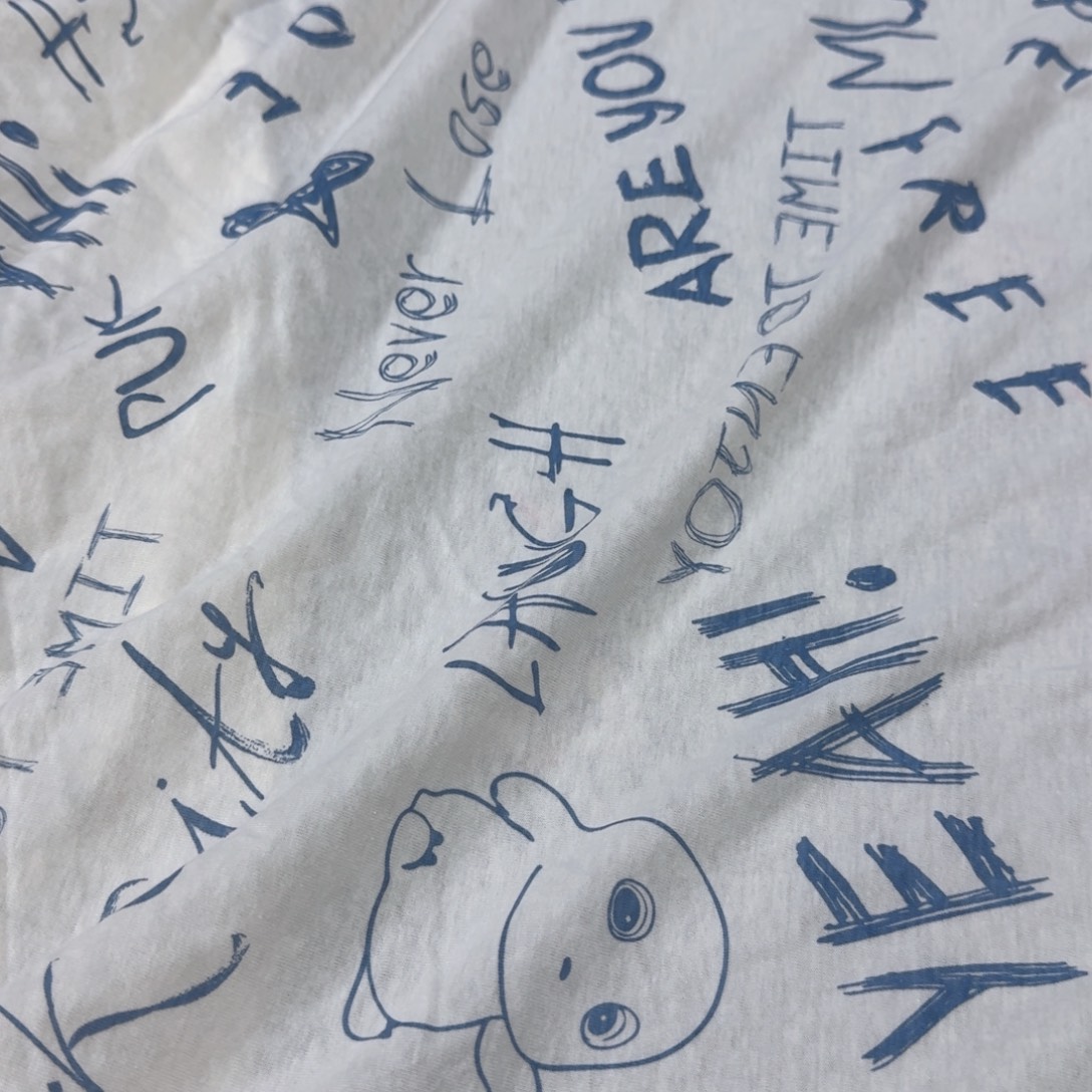 棉230号。全棉汗布。奶龙 两米