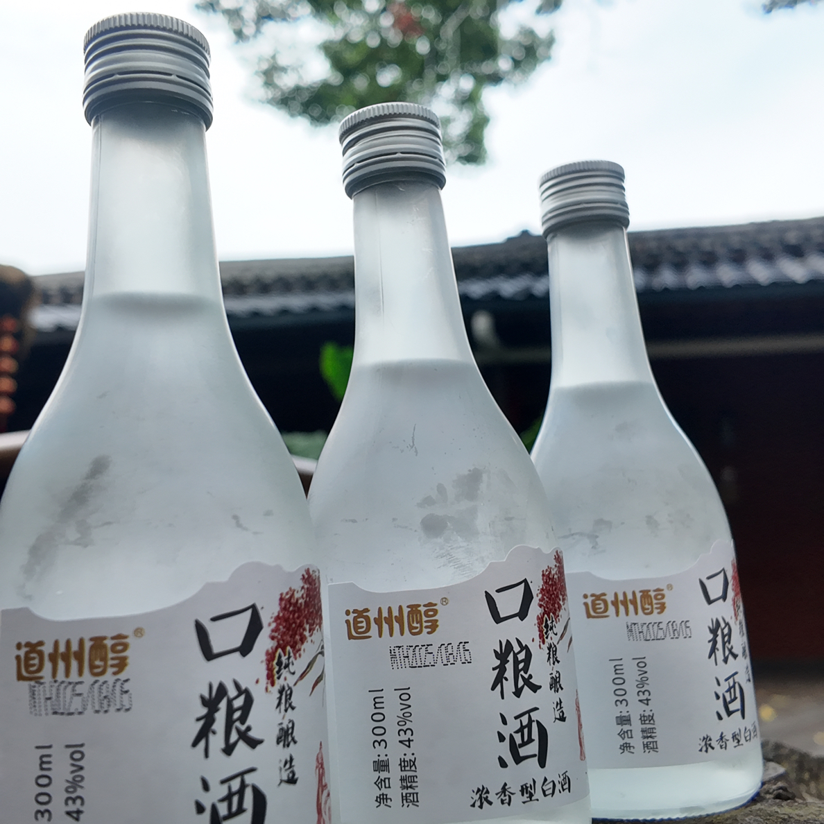 道州醇43度 口粮酒3瓶装/盒 白酒300ml/瓶