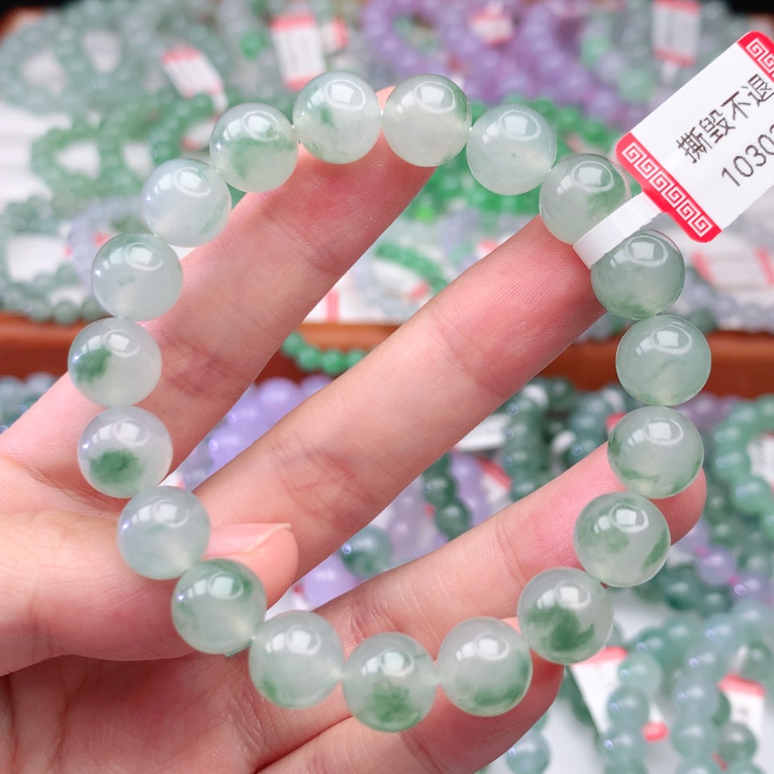 翡翠手链未镶嵌翡翠10mm