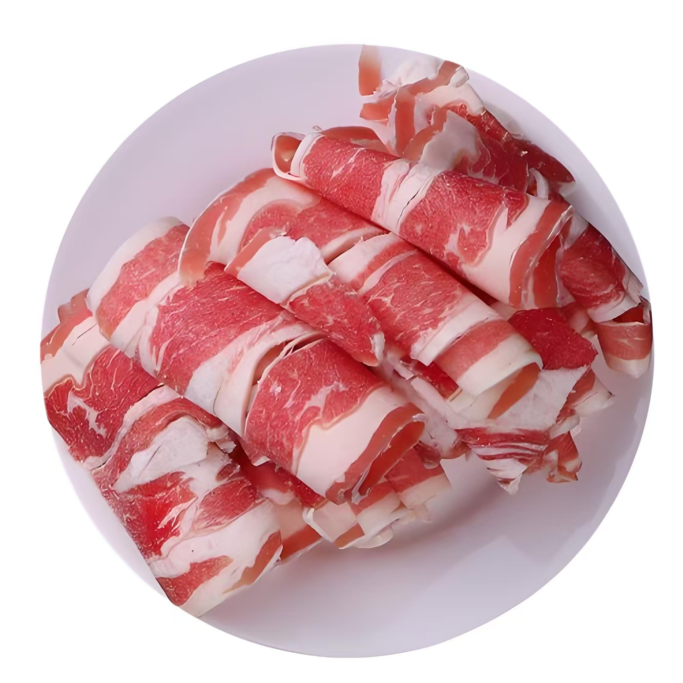 【原切牛肉卷-推荐款】谷饲相间肥牛卷1斤装（澳洲谷饲牛腹部位，肥瘦相间，鲜嫩多汁，奶香味，媲美A5级别，可煎烤涮
