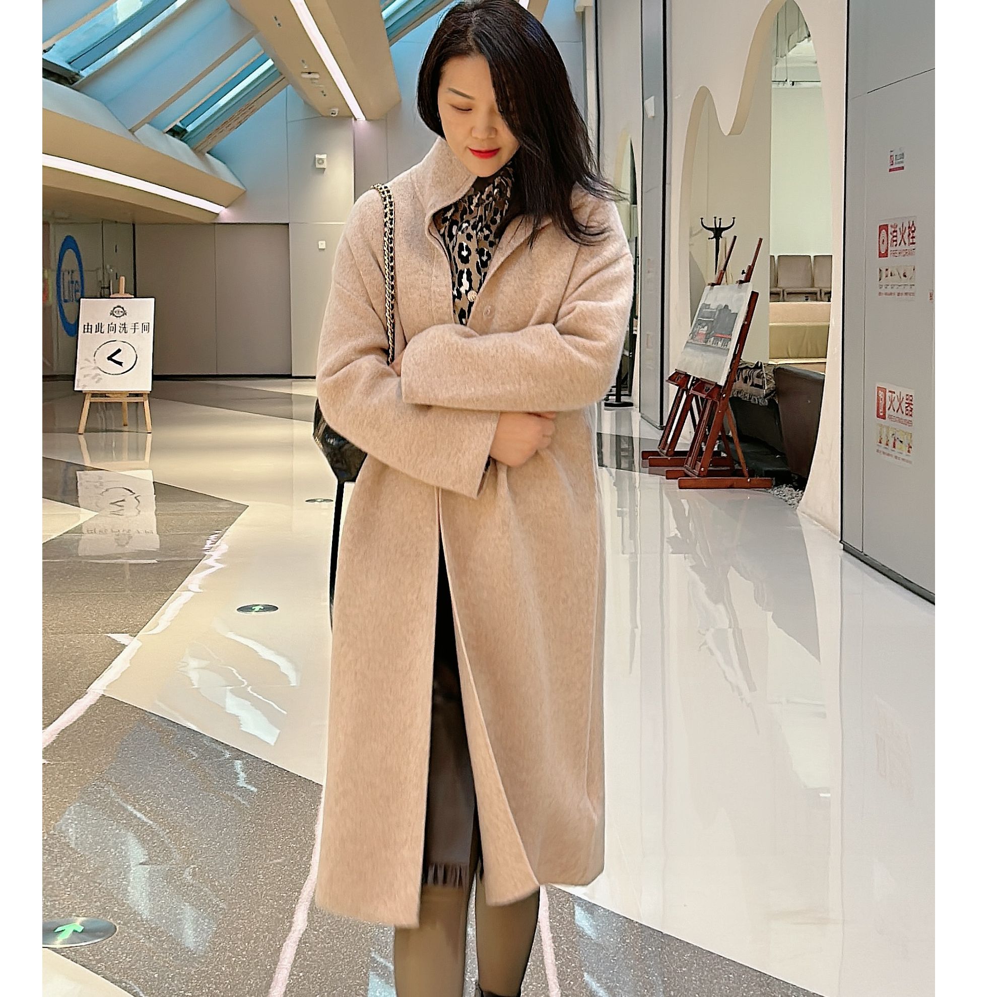 春季新款毛织长开衫