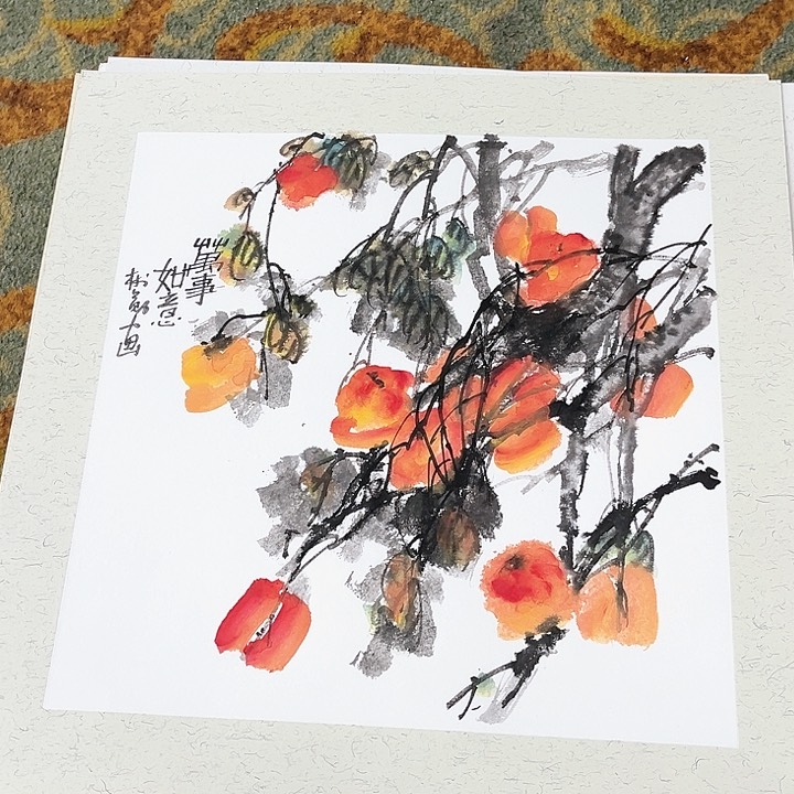 国画三尺斗方刘杰