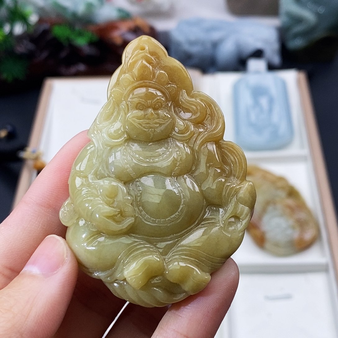 颈饰未镶嵌翡翠天**运缅甸翡翠a货