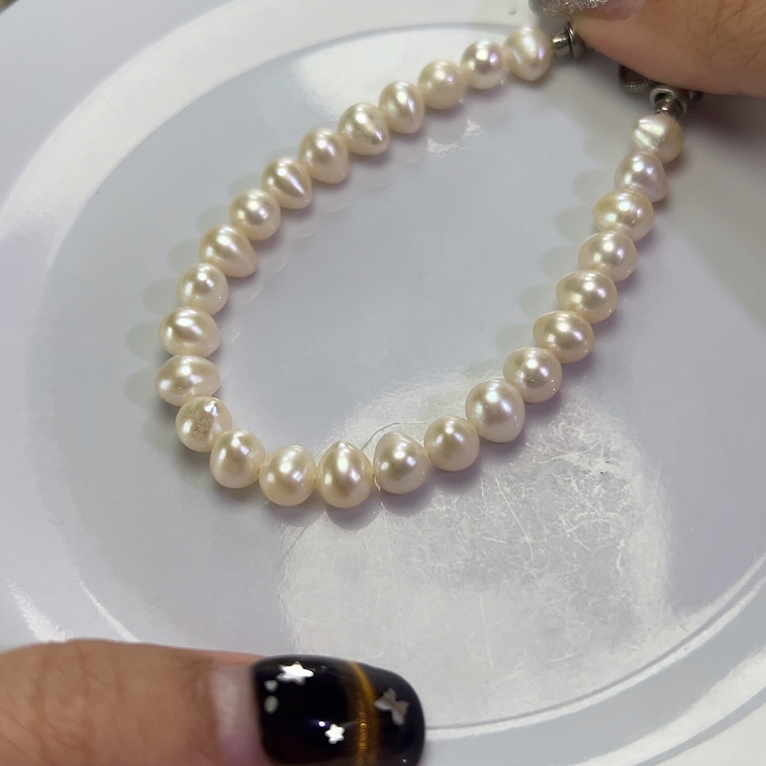 钛钢淡水珍珠手绳