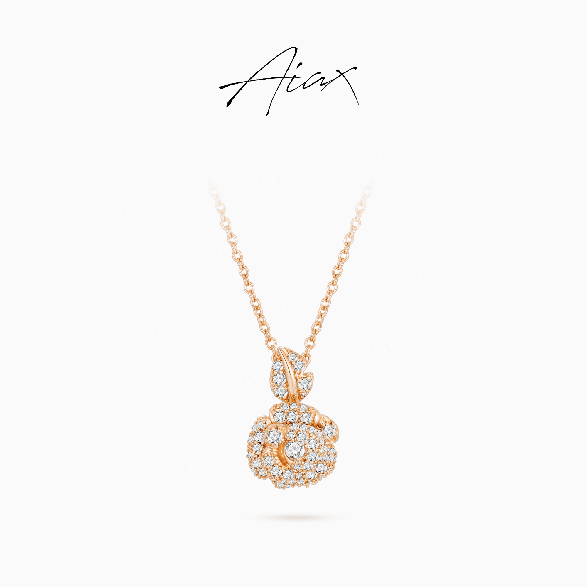 AIAX 流光风 时尚轻奢精致高级感个性小众玫瑰花项链TSJ9520