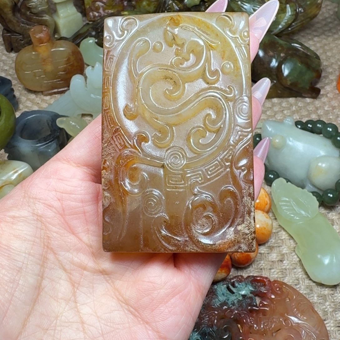 白玉菩提吊坠挂件