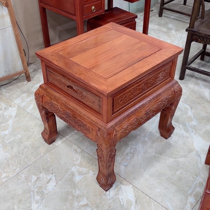 花梨木类成套家具大果紫檀角几一对