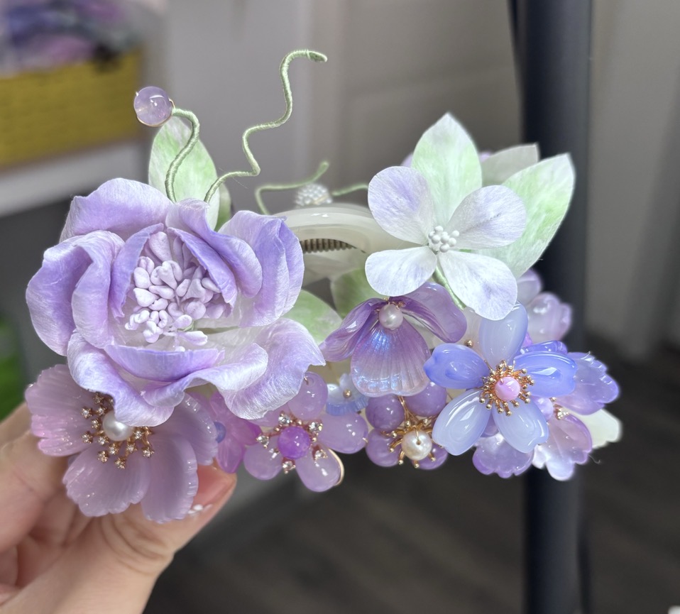 女性手工发夹气质轻奢饰品