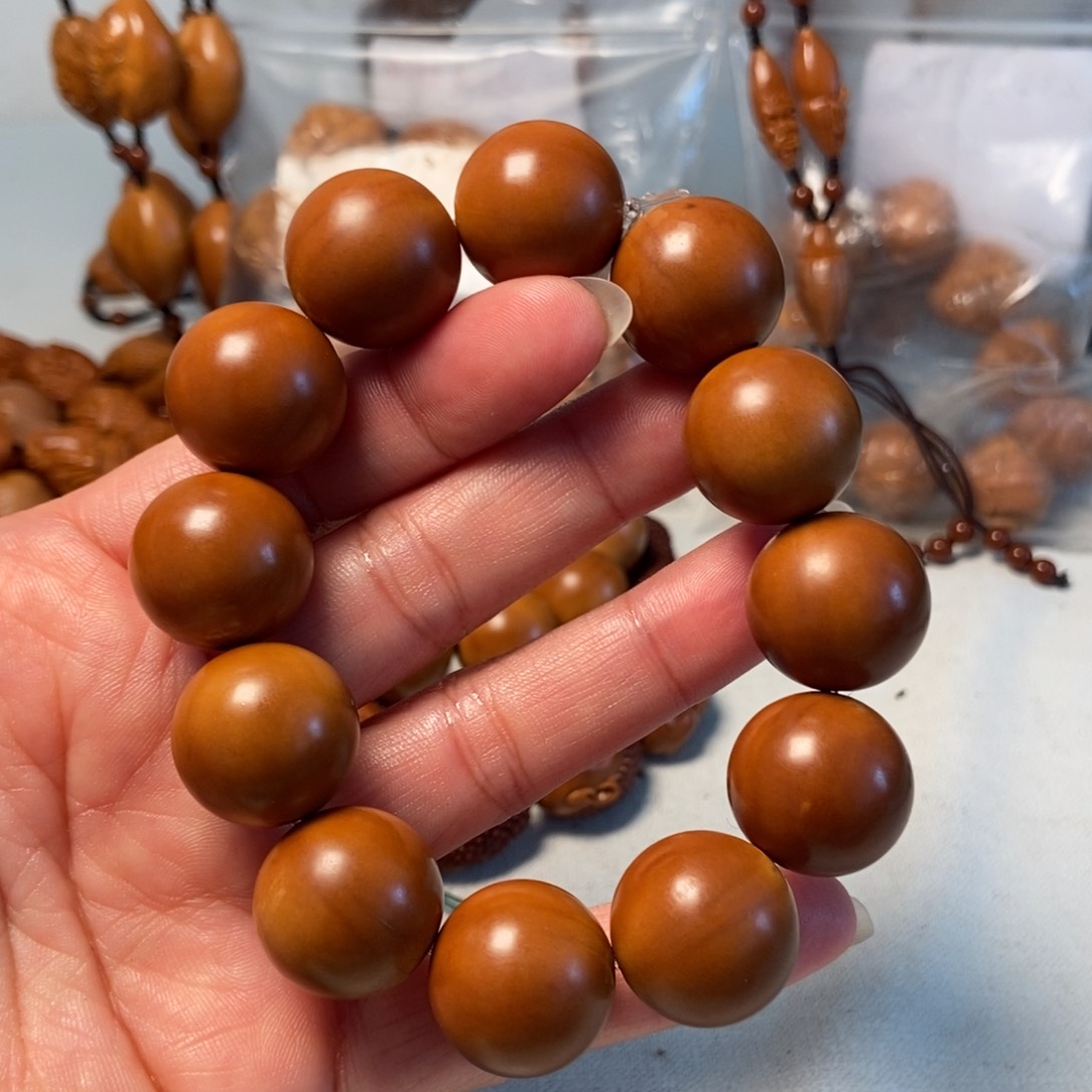 橄榄核手串/手链大光珠19