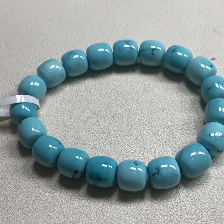 天然原矿绿松石老型手链手串