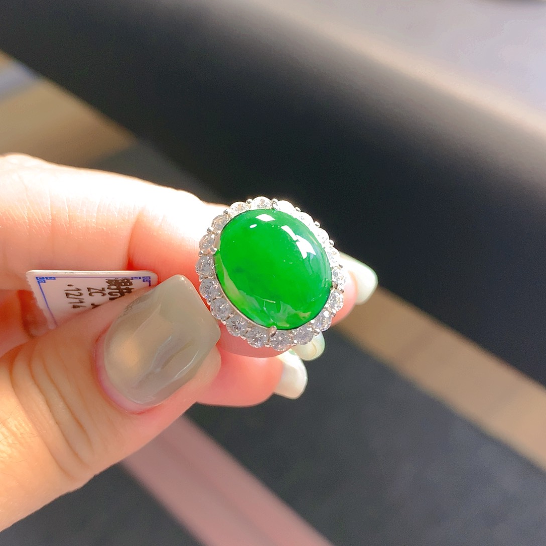 翡翠颈饰银S925镶嵌翡翠