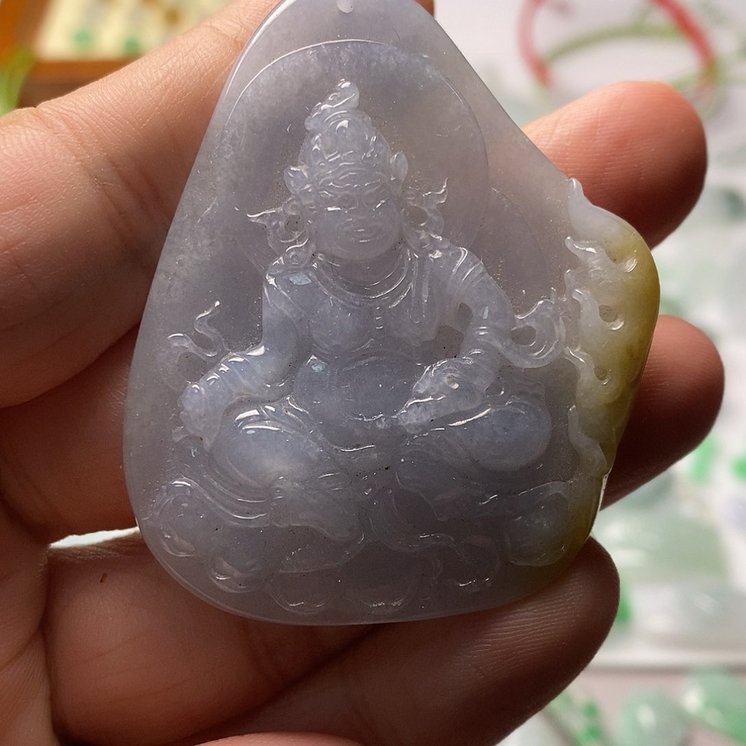 翡翠颈饰未镶嵌天然翡翠挂件