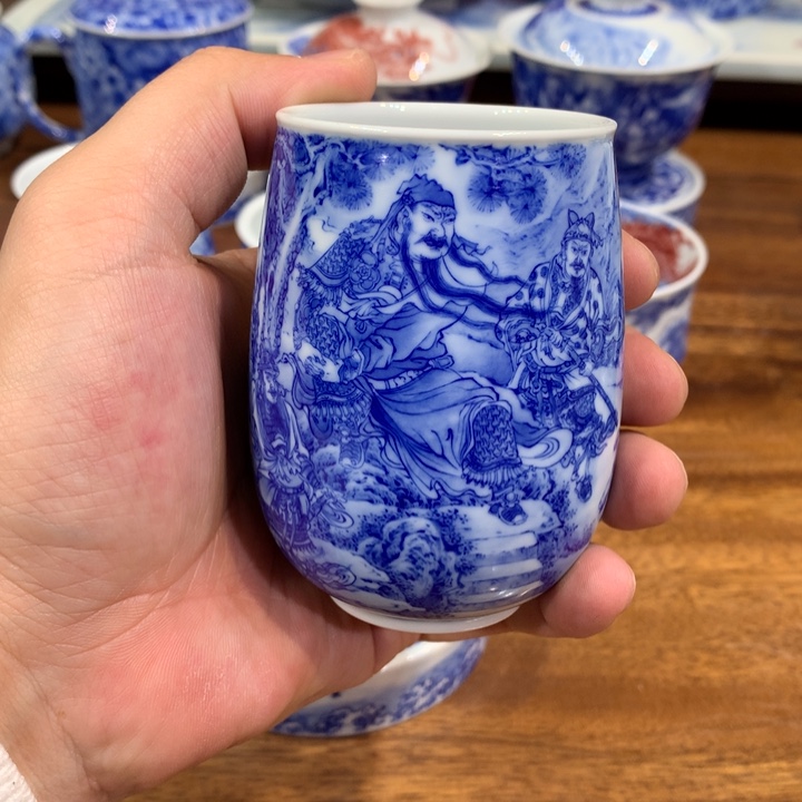 晓竹窑 关羽擒将图