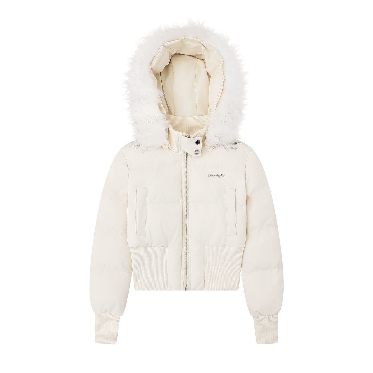 美式可拆卸毛领短款女冬季棉服辣妹修饰显瘦外套