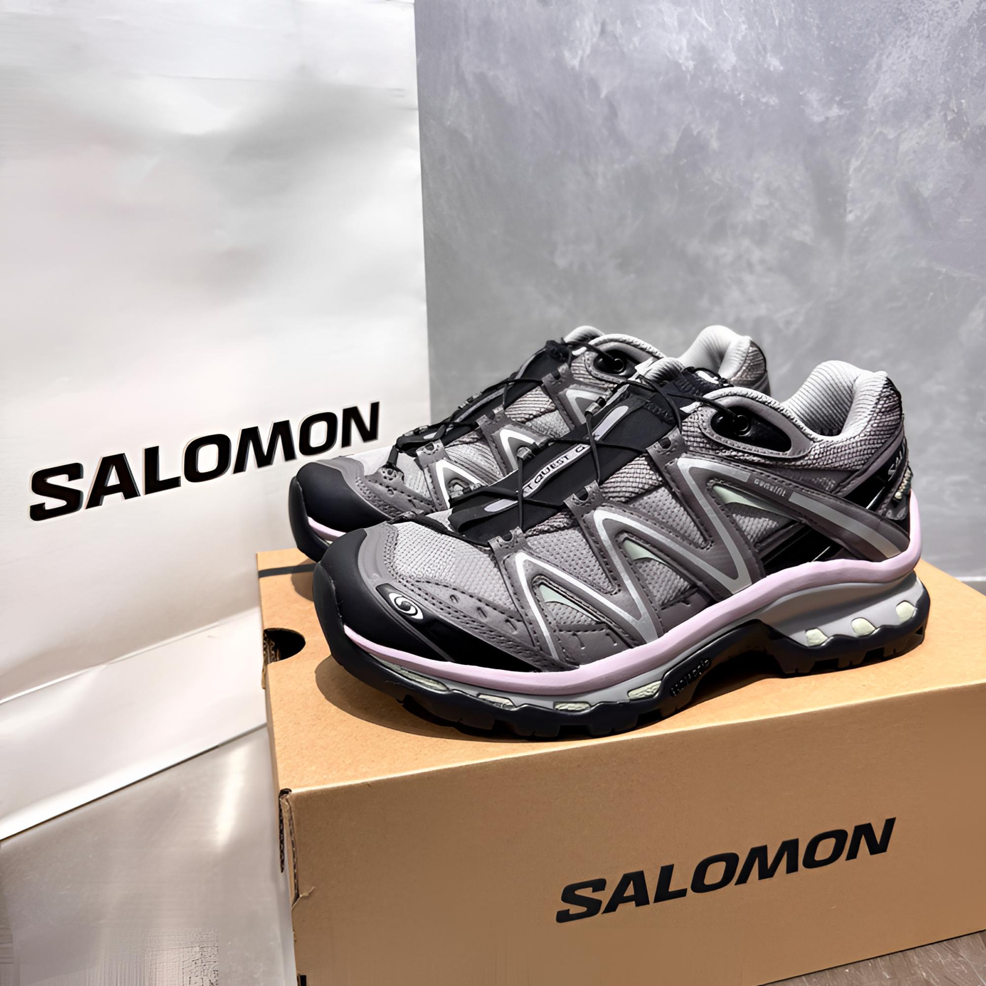 SALOMON萨洛蒙 XT-Quest GTX新款灰紫色低帮潮鞋户外跑步鞋491277