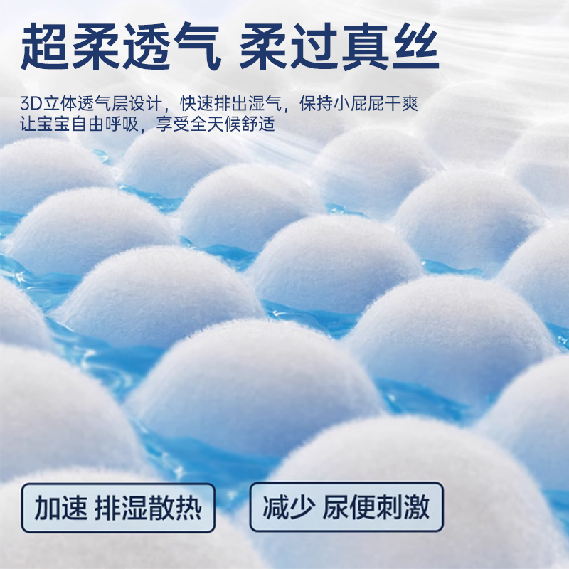 柔软拉拉裤双热风纸尿裤无感腰围尿不湿透气亲肤新升级1