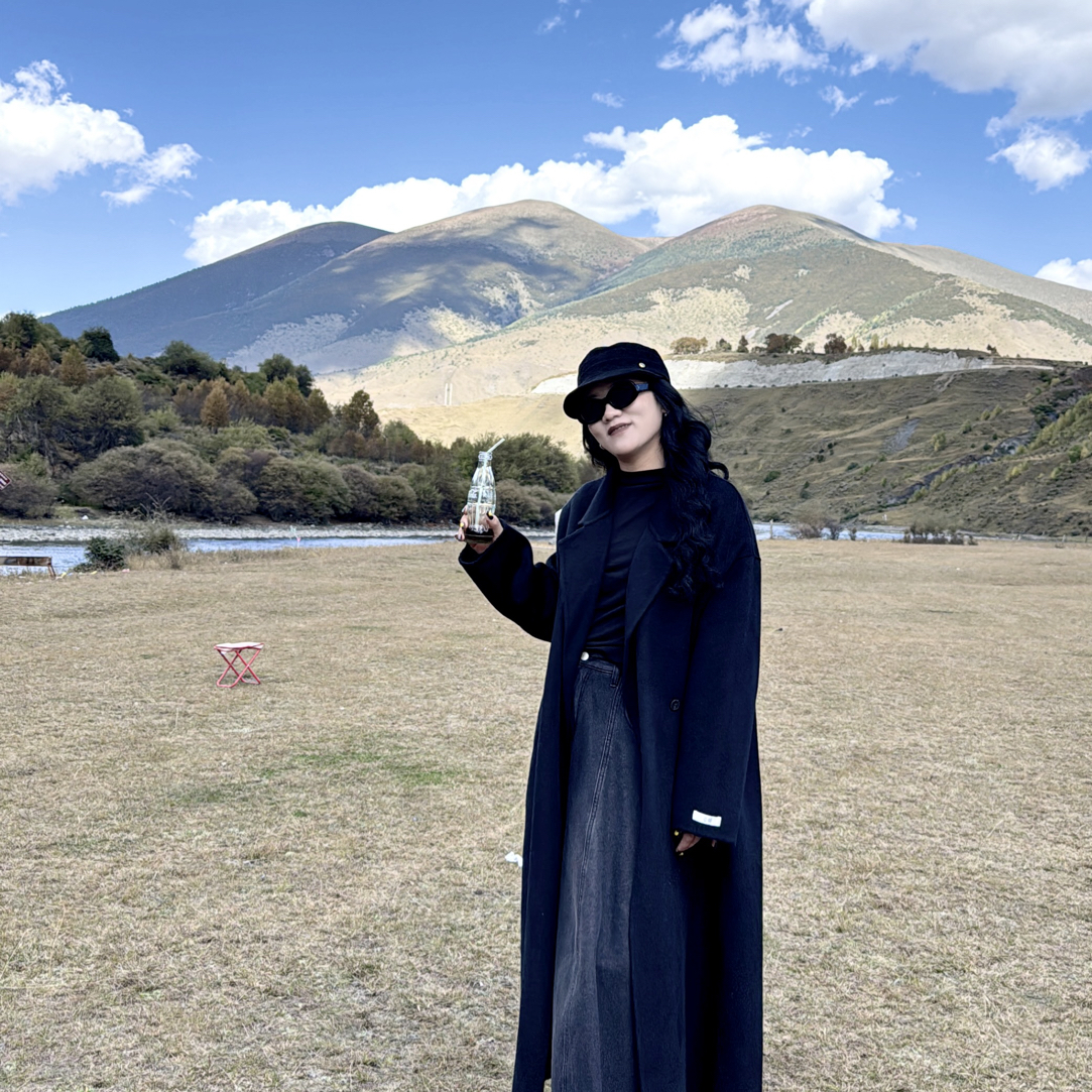 【衣长120:大板慵懒西装款双面羊毛大衣】