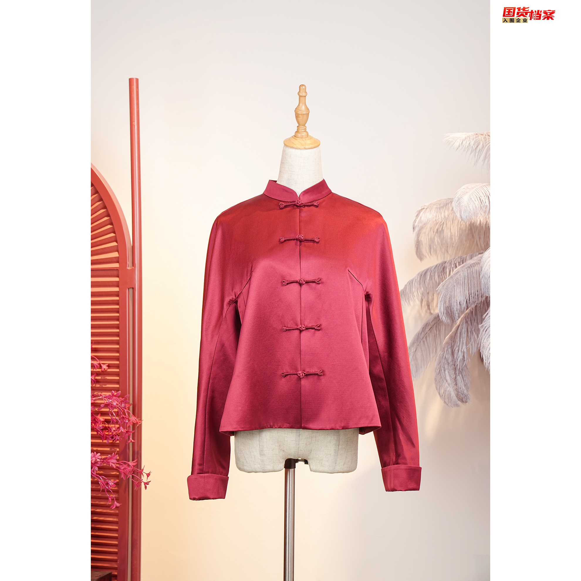 【万象有衣】巳巳如意-原创设计师款香云纱重缎国风款上衣-7556