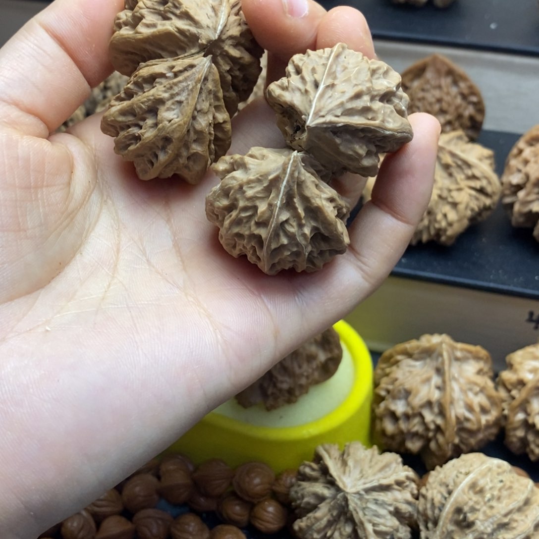 桃核吊坠秦岭连体两个